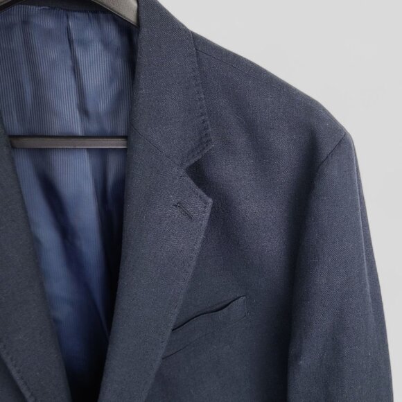 TravelSmith Men's Navy Blue 2 Button Sports Coat Blazer 48R - Picture 3 of 14